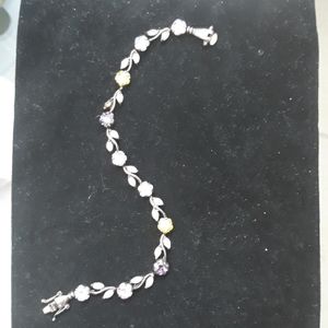 Beautiful silver and semi precious  stone bracelet